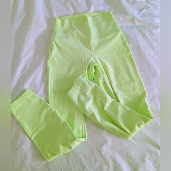 Lululemon Align High Rise Double Layer Faded Zap Highlighter Yellow - Picture 3 of 9